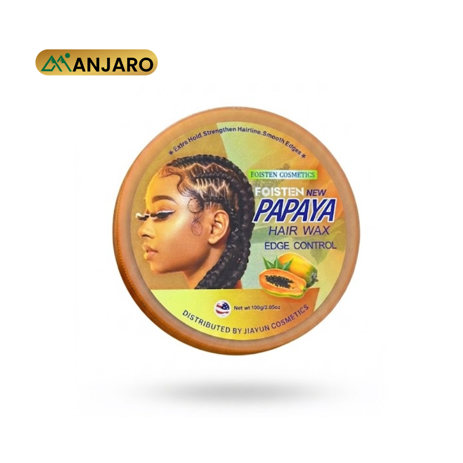 Foisten New Papaya Hair Wax – Strong Hold Styling Wax for Smooth Finish, Texture & Shine