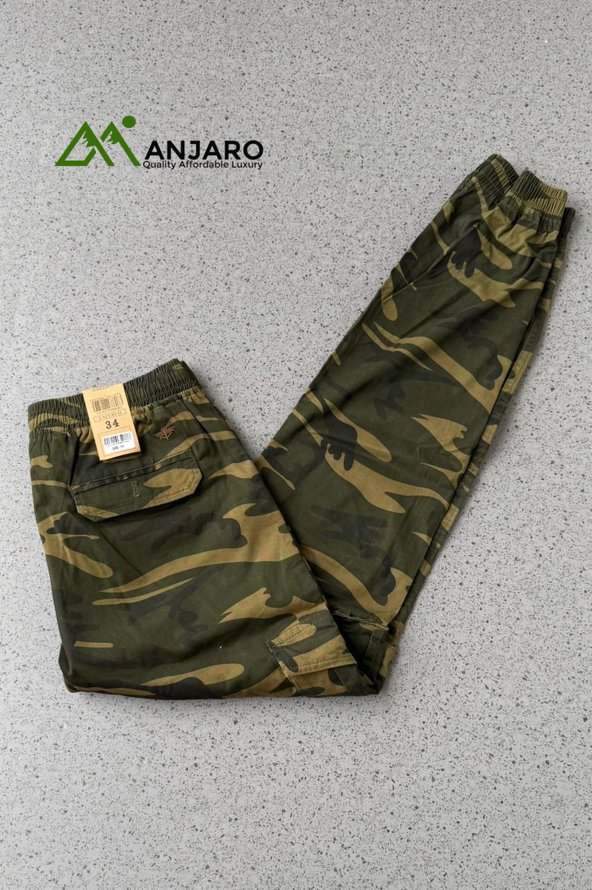 Camo Side Pocket Bumper Trousers – Durable Streetwear Style, Utility Fit, Multi-Pocket Combat Pants