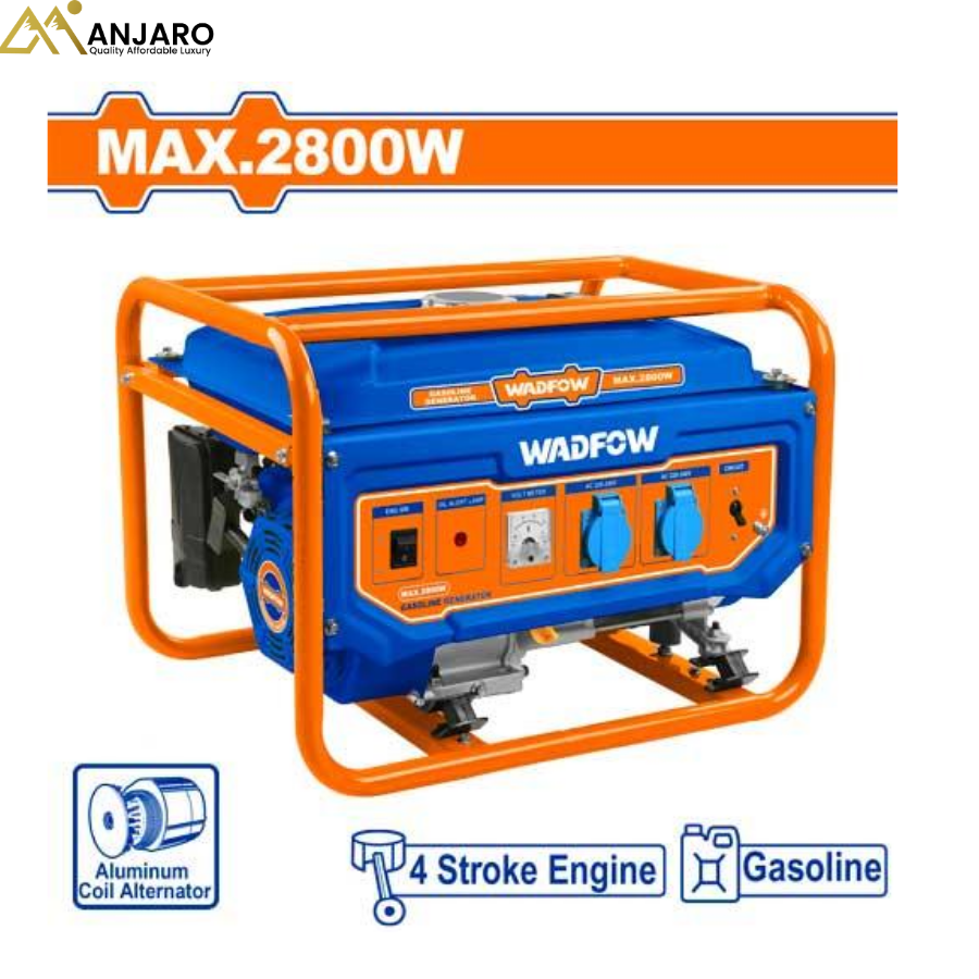 Wadfow Gasoline Generator – 2.8kW WGEAA056D