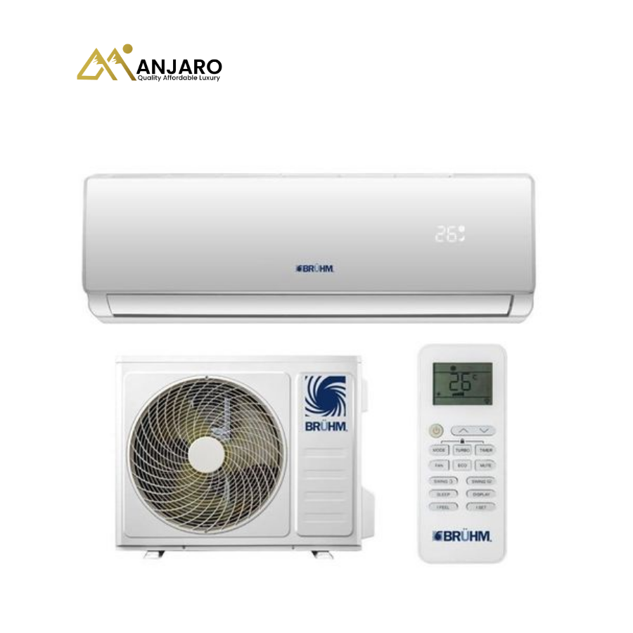 BRUHM BAS-09RCEW  Split Type Air Conditioner – R410A 9000BTU