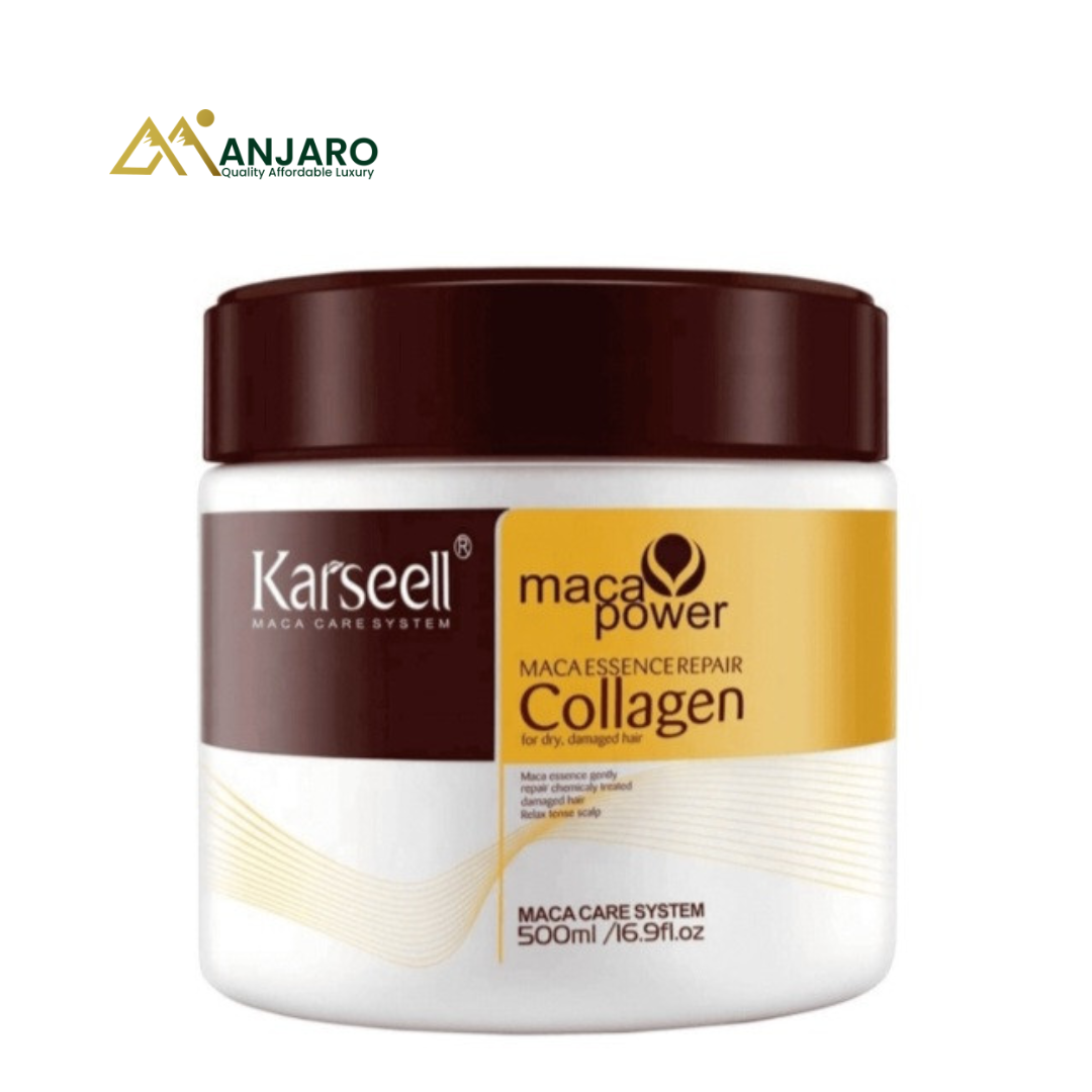 Karseell Maca Power Collagen Hair Repair Mask – 500ml – Maca Essence Deep Treatment for Dry & Damaged Hair
