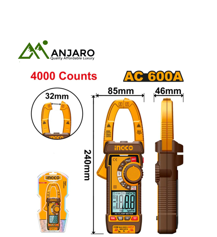 Ingco Digital AC clamp meter DCM66001
