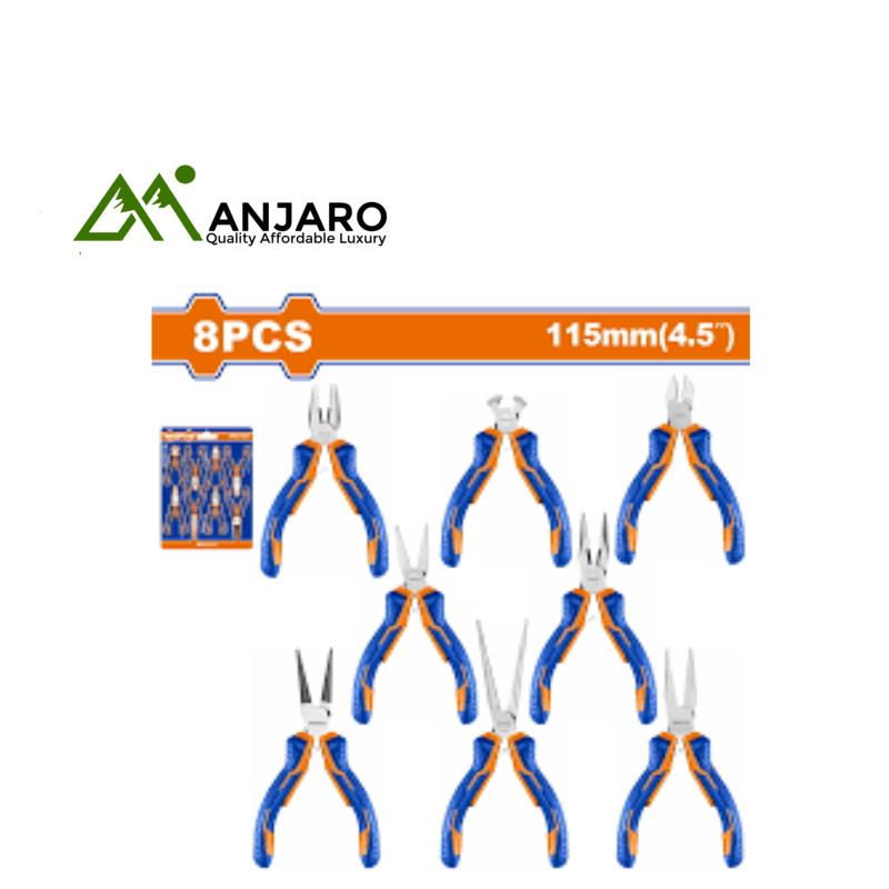 Wadfow  8 Pcs Mini Pliers Set WPS1618