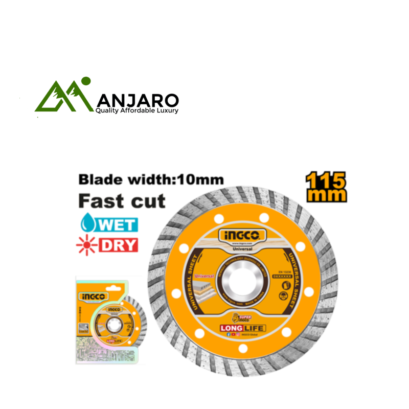 Ingco Turbo Diamond Disc – 115mm x 22.2mm  DMD031152