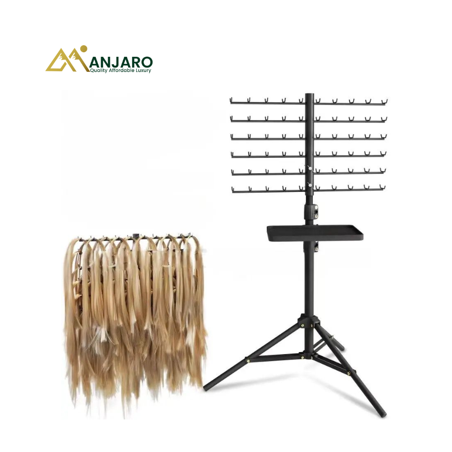 Braiding Rack – Professional Hair Extension Holder Stand for Organized Braiding & Salon Hair Styling