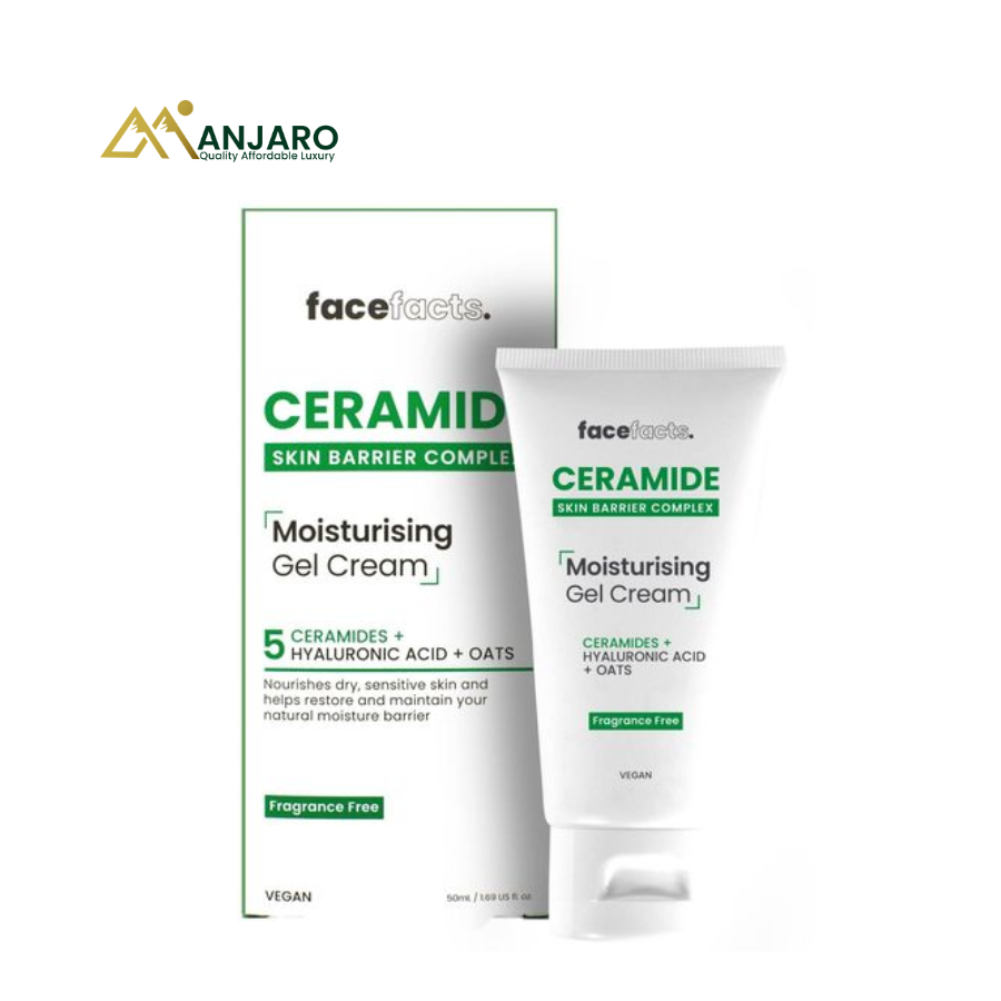 Ceramide Moisturising Gel Cream – Lightweight Hydrating Face Cream for Skin Barrier Repair & Long-Lasting Moisture