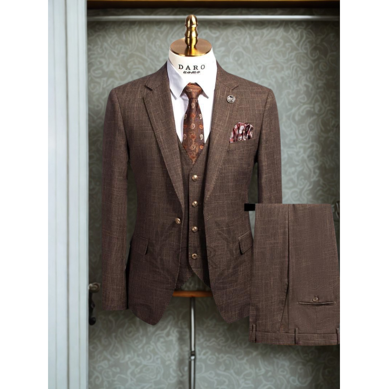 DARO Quality Daro 3PCS Suit – Classic Fit, Premium Fabric, Perfect for Weddings & Formal Occasions