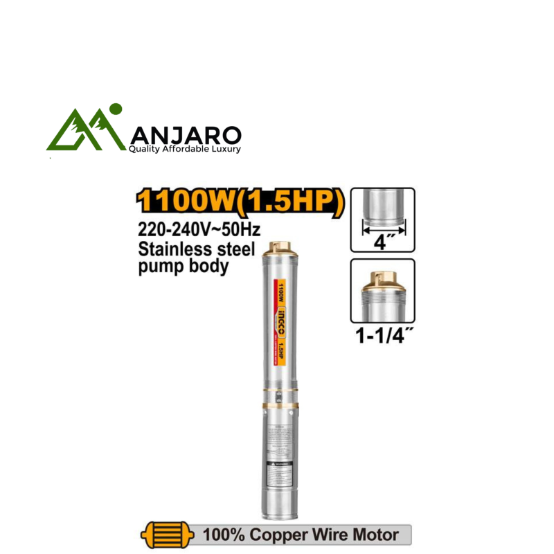 Ingco DWP11001 4" Deep well pump-1.5HP