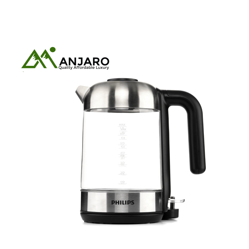 PHILIPS Kettle HD9339/81 – 1.7L Glass Electric Kettle with LED Light, 2200W Fast Boil