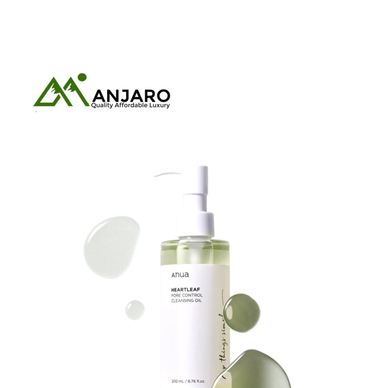 ANUA Heartleaf Pore Control Cleansing Oil (200ml) – Gentle Makeup Remover & Blackhead Dissolver for All Skin Types