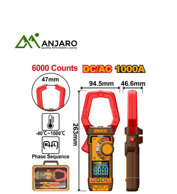 Ingco DC/AC clamp meter DCM610002