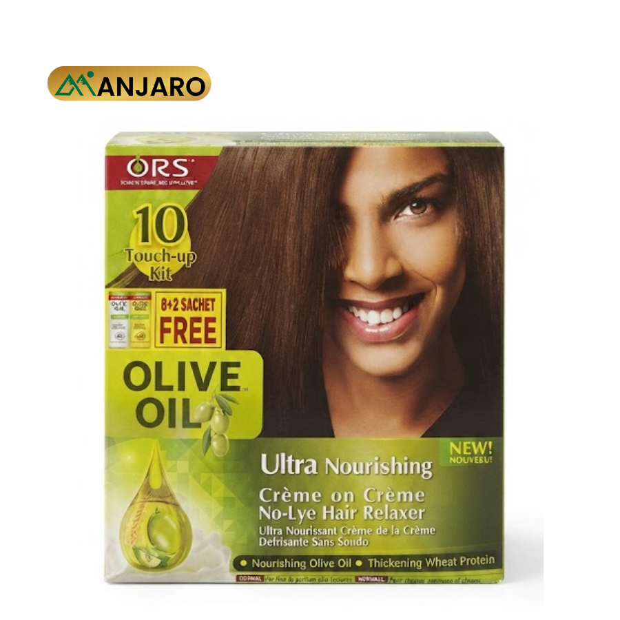 ORS Olive Oil Relaxer 10 Salon Pack – No Lye Hair Relaxing System for Smooth, Strong & Manageable Hair