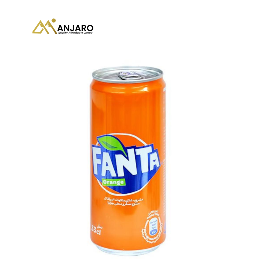 Fanta Orange Carbonated Soft Drink – 330ml x 24 Cans