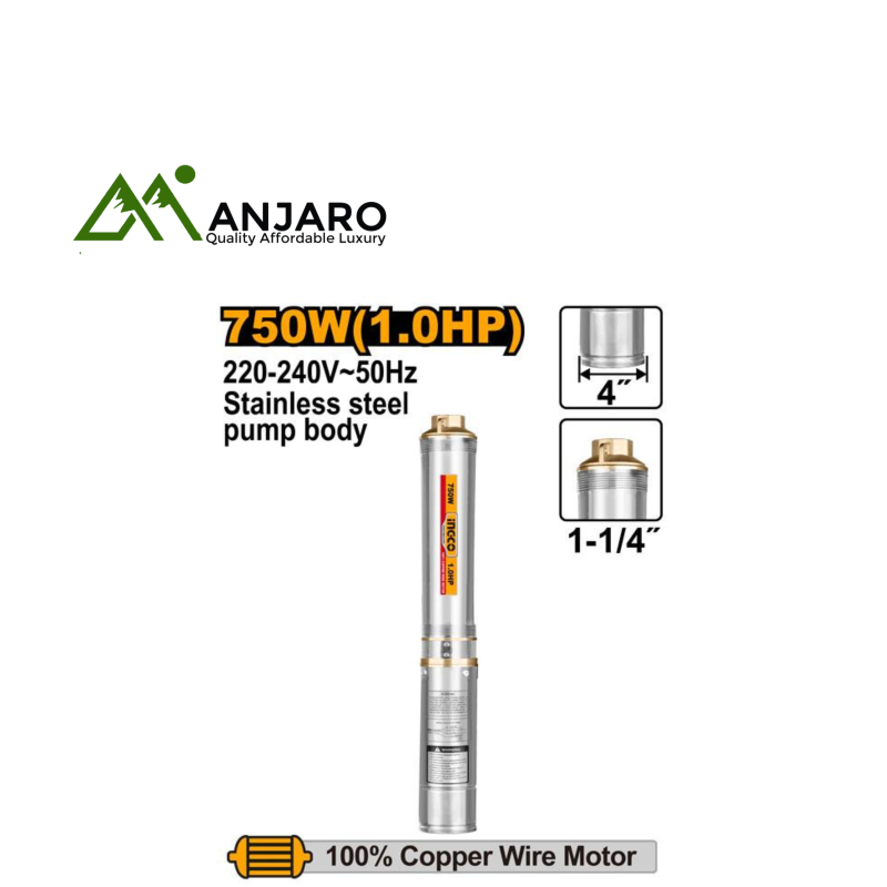 Ingco DWP7501 4" Deep well pump-1.0HP