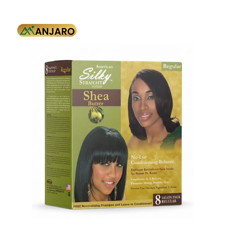 Silky Straight Hair Relaxer 8 Pack – Professional Hair Relaxing System for Smooth, Soft & Manageable Hair