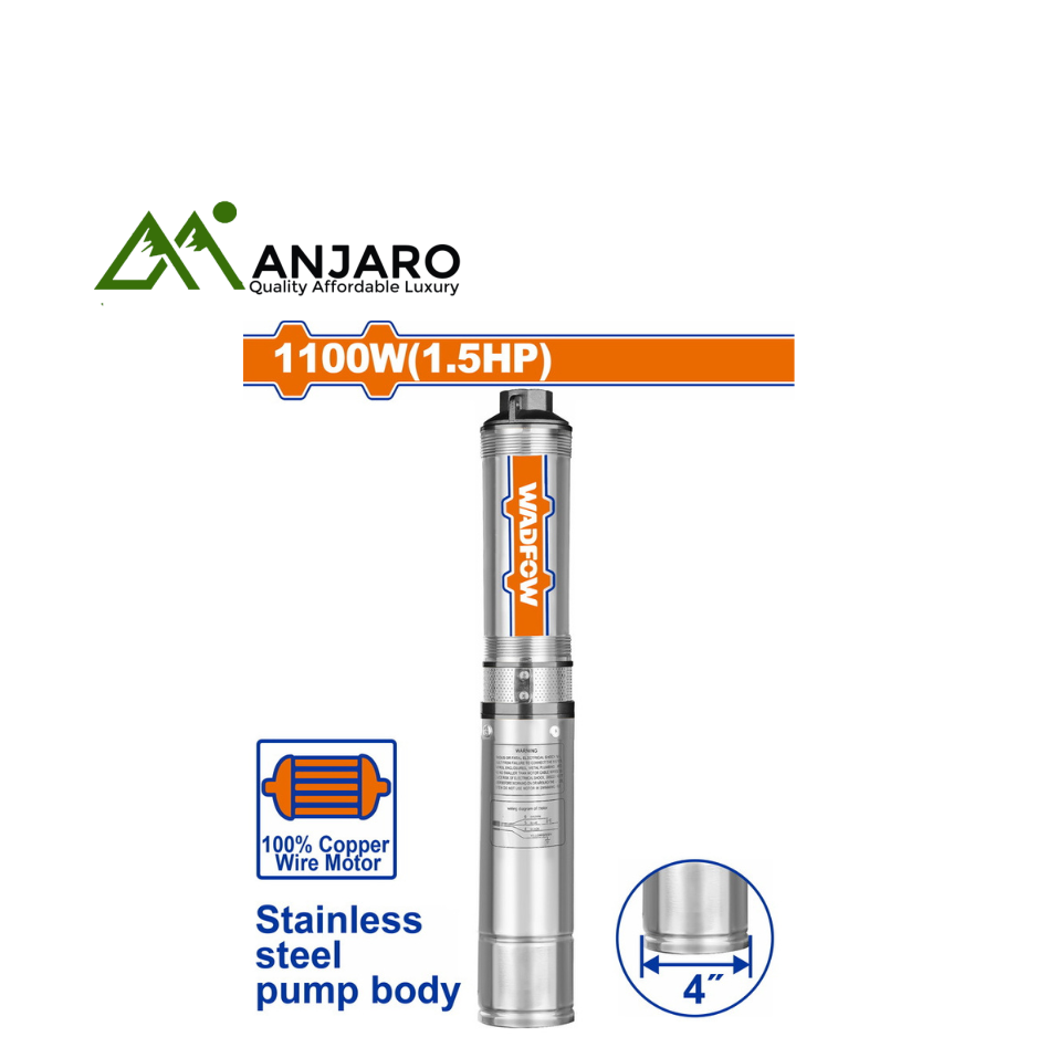 Wadfow WWPDA04(1.5HP), WWPDA03(1.0HP), WWPDA02(0.75HP), WWPDA01(0.5HP) – 4" Deep Well Pumps