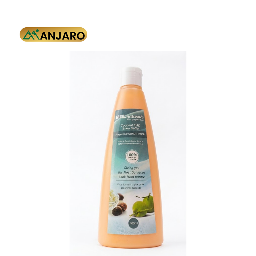 MGL Coconut Oil Shea Butter Peppermint Conditioner – 400ml  Moisturizing Hair Conditioner for Soft, Strong & Healthy Hair