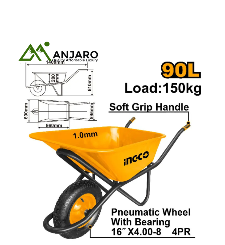 Ingco Wheel barrow HHWB64018G