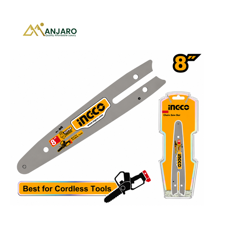 Ingco Chainsaw Bar – 8" Replacement Guide Bar – 0.043" Gauge AGSB50818
