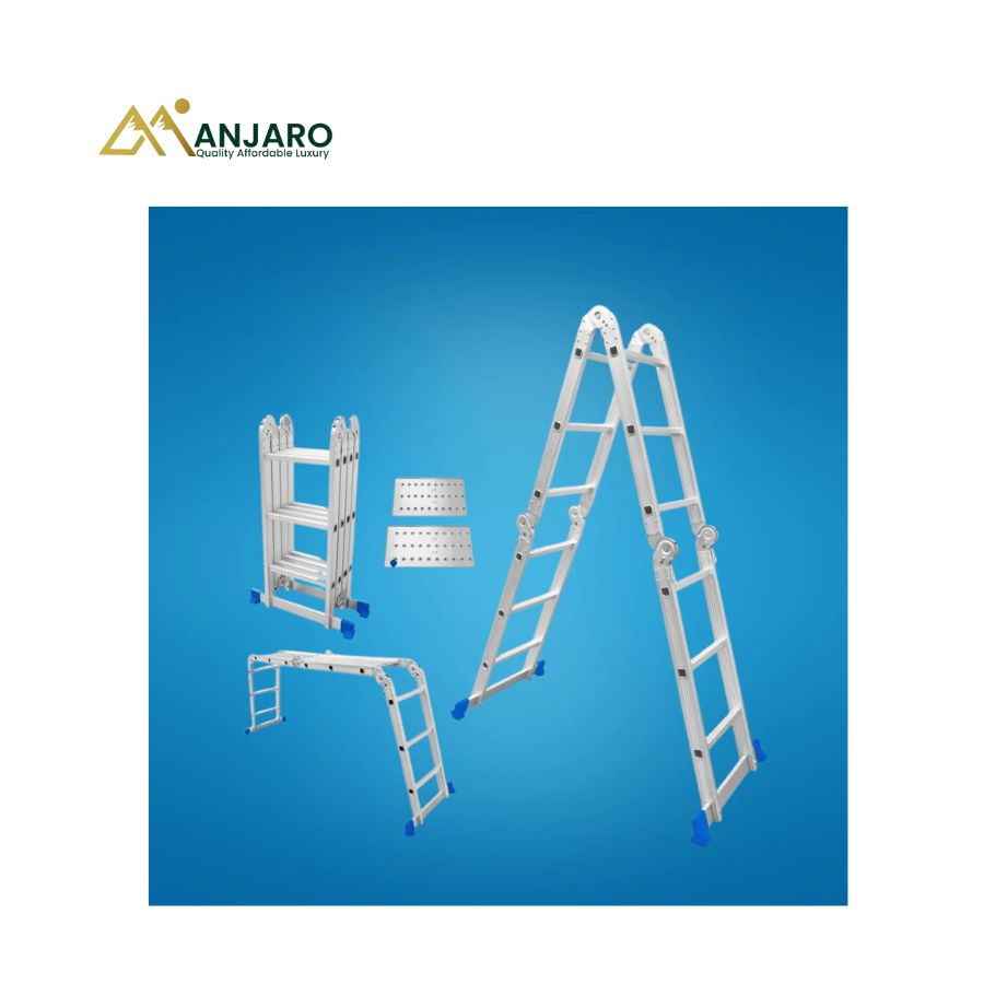 WADFOW  Multi-Purpose Aluminium Ladder – Folding Extension & Scaffold Ladder – 150kg Capacity WLD7H43 / WLD7H44 / WLD7H45