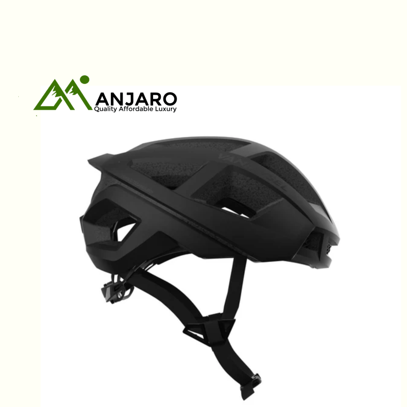 Racer Cycling Helmet – Black | Lightweight In-Mold Design with EPS Impact Protection & Ventilation Channels