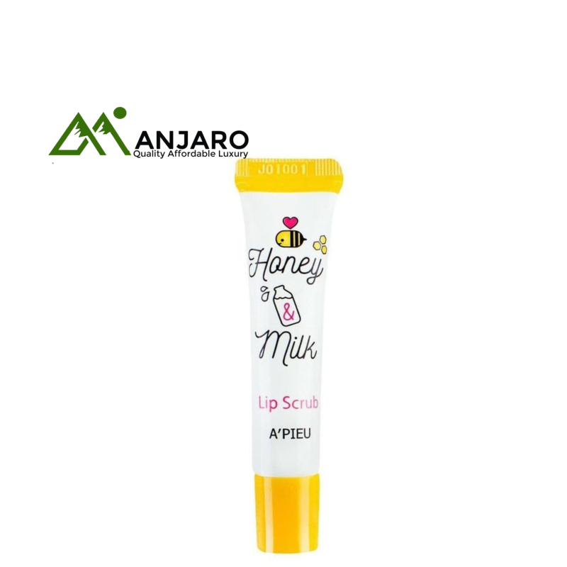 A'PIEU Honey & Milk Lip Scrub – 8ml | Gentle Exfoliation & Deep Moisture for Soft, Supple Lips
