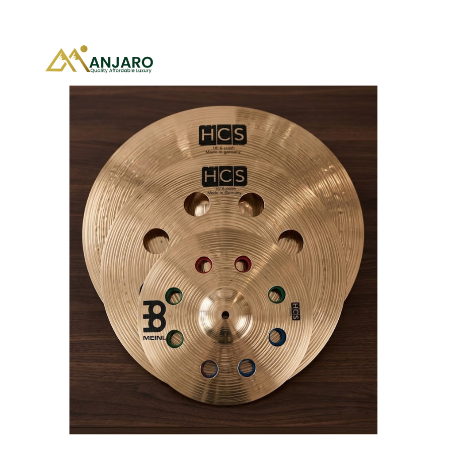 Meinl 5-Piece Drum Cymbal Set with Ozone Splash – Professional Bronze Performance Pack