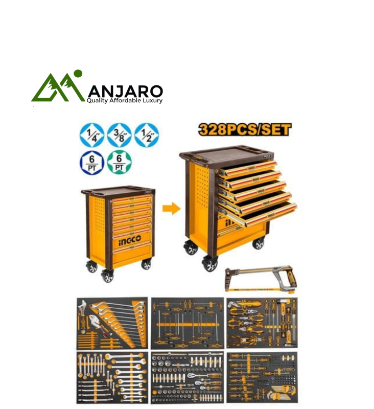 Ingco HTCS273281 328 Pcs tool chest set