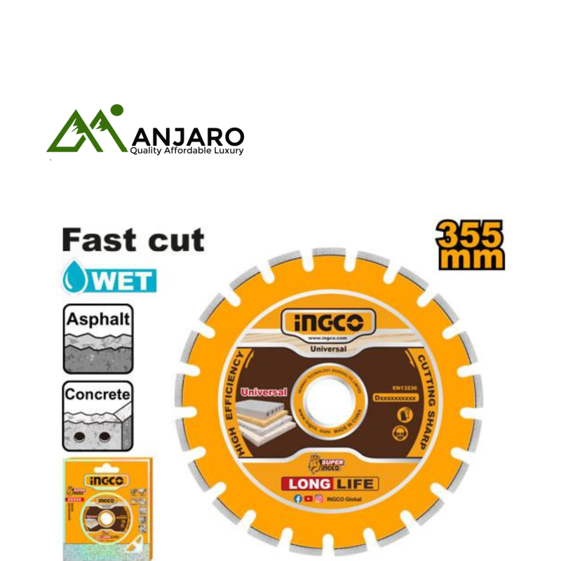 Ingco DMD033551 Diamond disc for asphalt and concrete cutting