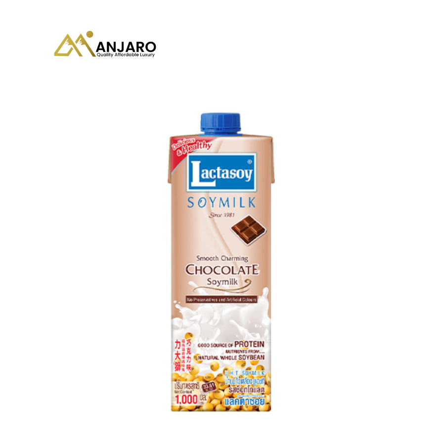 Lactasoy Chocolate Soy Drink – 1L (12 Pack | Nutritious & Delicious Chocolate Beverage)