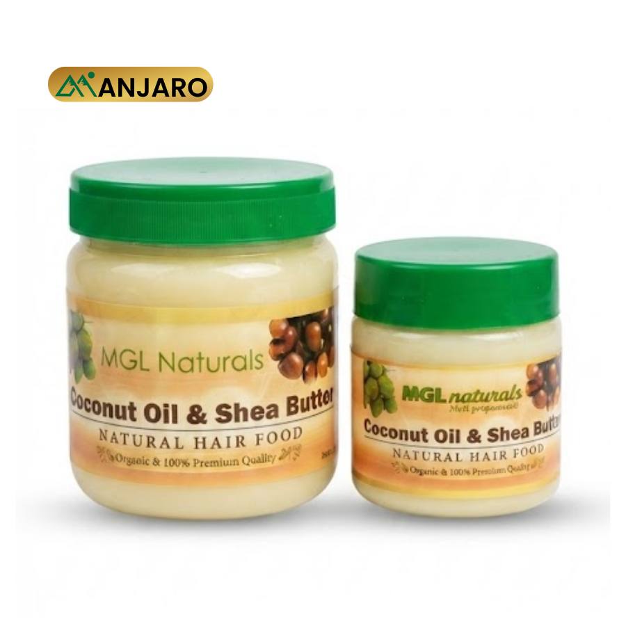 MGL Naturals Coconut Oil & Shea Butter Hair Cream – Moisturizing Hair Treatment for Soft, Healthy & Nourished Hair