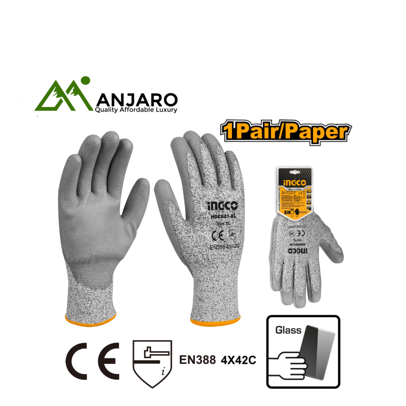 Ingco Cut-Resistance Gloves – XL  HGCG02-XL