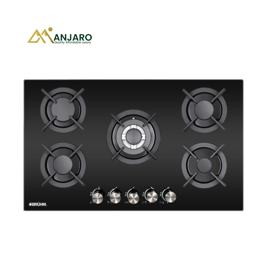 Bruhm 90cm 5-Burner Built-In Gas Hob (BGH-9650FG)