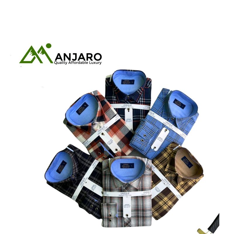 Unique Check Long-Sleeved Shirts for Men | Tailored Fit, Bold Patterns, Timeless Style for Work & Casual Wear