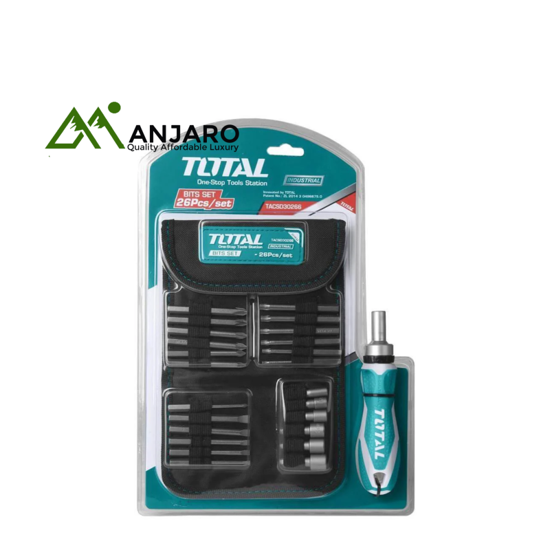Total 26 Pcs ratchet screwdriver set TACSD30266