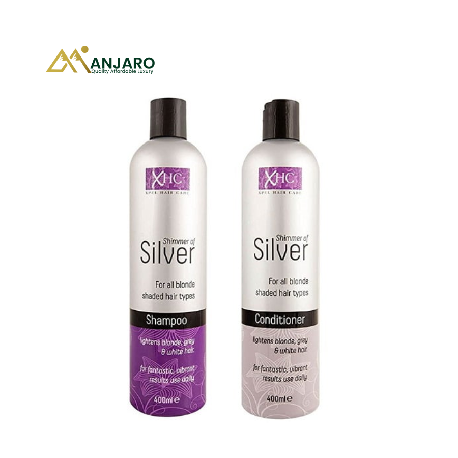 Silver Shampoo and Conditioner Set – Anti-Brass Purple Hair Care Duo for Blonde, Grey & Highlighted Hair