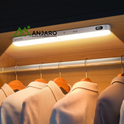 Motion Sensor Rechargeable Touch Bar Light – Wireless LED Strip with Auto-On & USB Charging