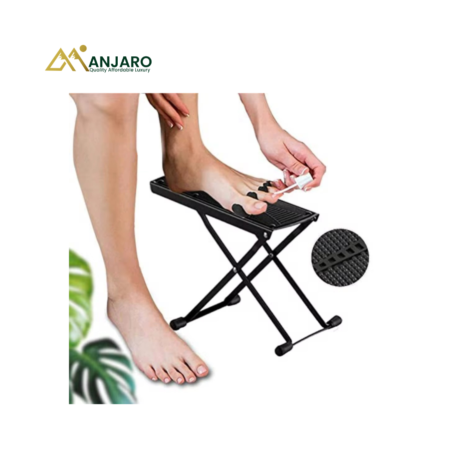 Pedicure Footrest | Adjustable Salon Foot Rest Stand for Comfortable Pedicure Support & Professional Nail Care Workstation