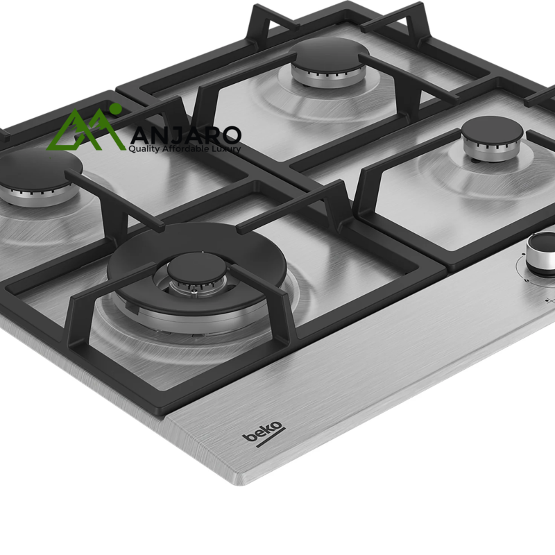 BEKO Built-In Hob – 60CM Stainless Steel, 4 Gas Burners, Elegant & Efficient Design  HQAW64225SX