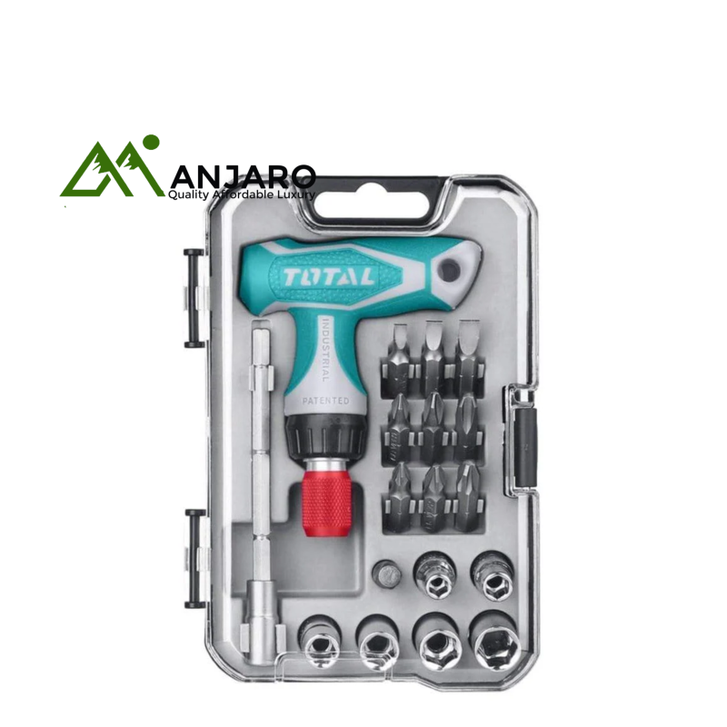 Total 24 Pcs T-handle wrench screwdriver set TACSD30186
