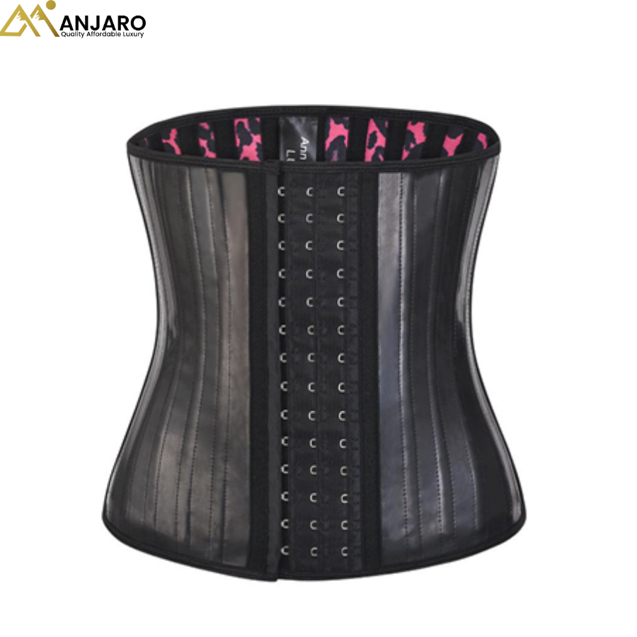 Leopard-Lined Steel-Boned Waist Trainer Corset 8818