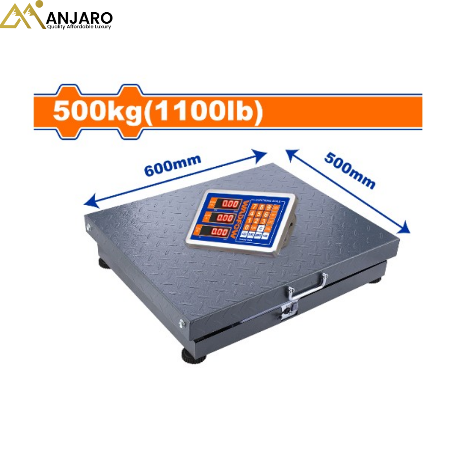 Wadfow Electronic Scale – 500kg LED Digital Weighing Scale with Wireless Signal (WEC1551&WEC1100)