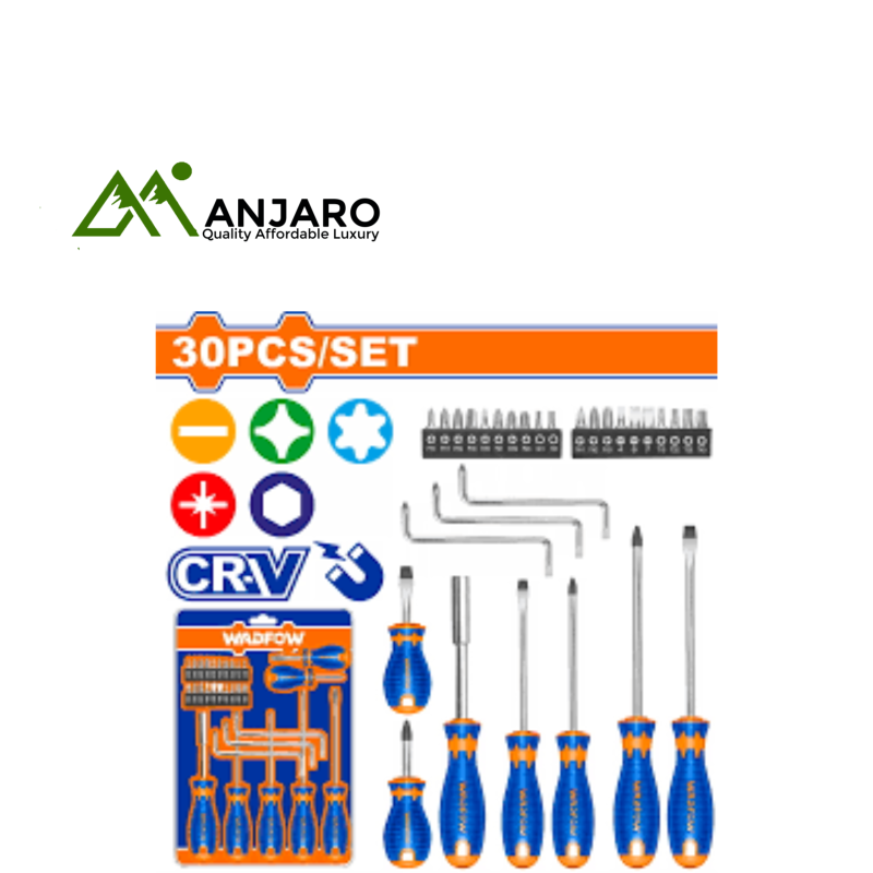 Wadfow 30 Pcs Screwdriver Set WSS1430