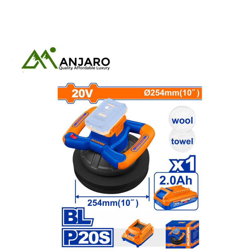 20V Brushless Cordless Polisher WHL352541