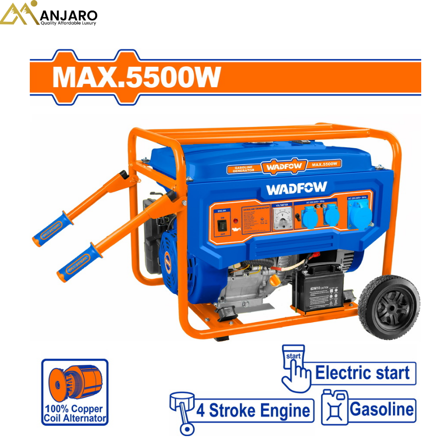 Wadfow Gasoline Generator – 5.5kW WGEAA086