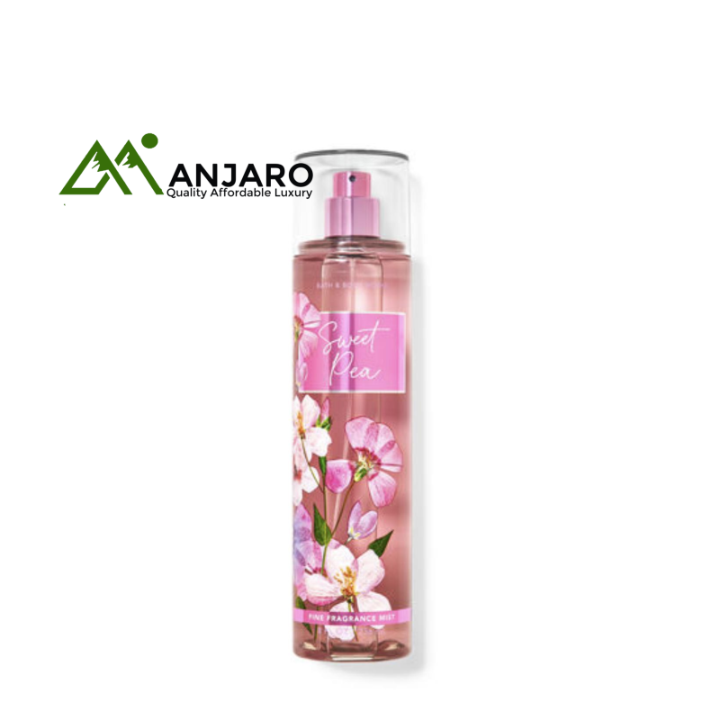 BATH & BODY WORKS Sweet Pea Fine Fragrance Mist – 8 fl oz | Romantic Floral Body Spray with Sweet Notes