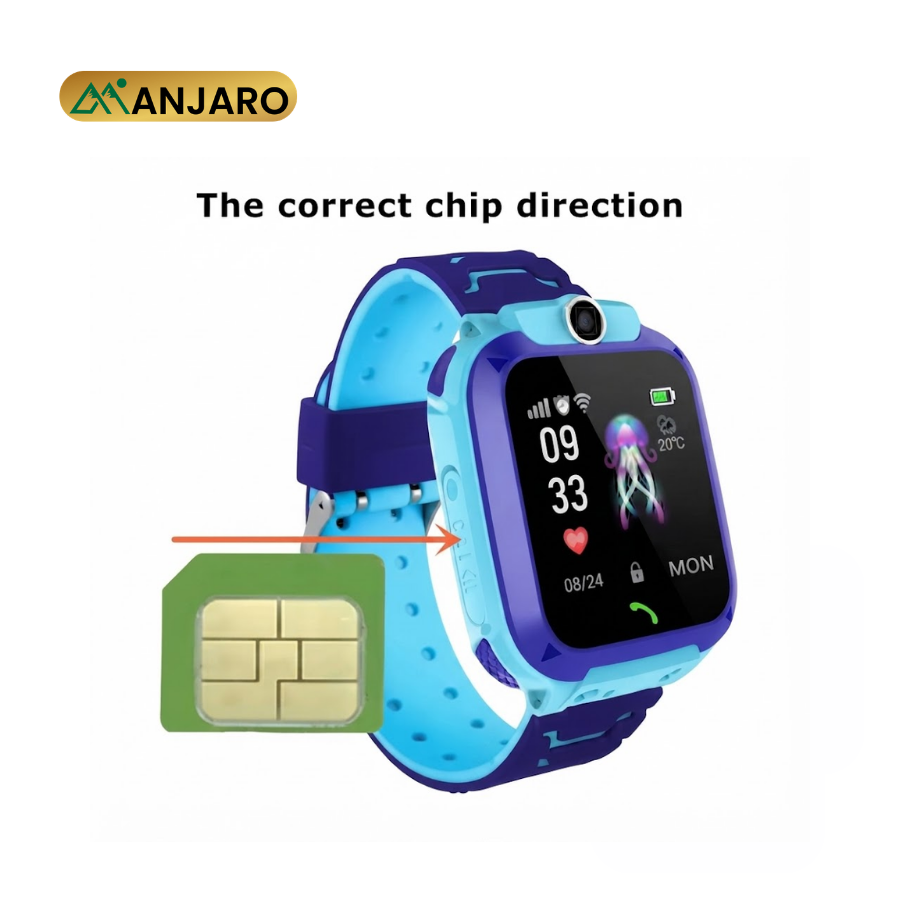 Wedtserha Q12 Kids Smart Watch 1.44-Inch IPX6 Waterproof – GPS Tracker with Calling & Health Monitoring
