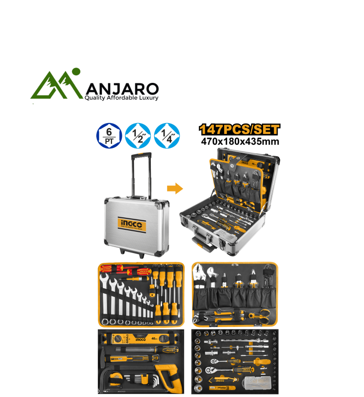 Ingco HKTHP21471 147 Pcs handtools set