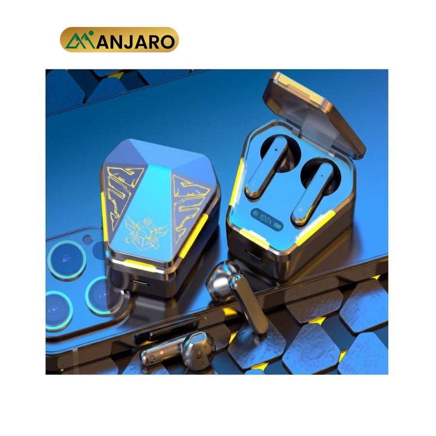 Bluetooth Headset – Black/White, 40mAh, 3H Call Time, Bluetooth 5.2 – KO001