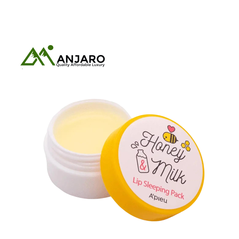 A'PIEU Honey & Milk Lip Sleeping Pack – 6.7g | Overnight Nourishment for Soft, Supple Lips